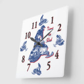 De tijd om naar beneden te schuiven - Snowmobile-k Vierkante Klok (Hoek)