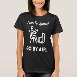 De tijd om te sparen gaat door de lucht! Vliegtuig T-shirt