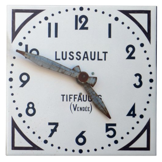 De tijd staat stil. tegeltje (Voorkant)