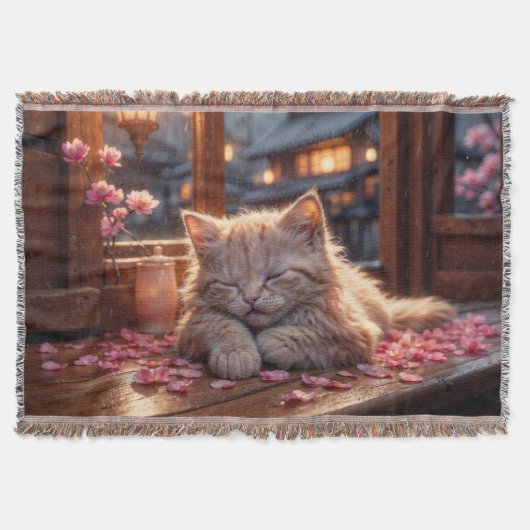 De tijd van Cherry Blossom Deken (Voorkant)