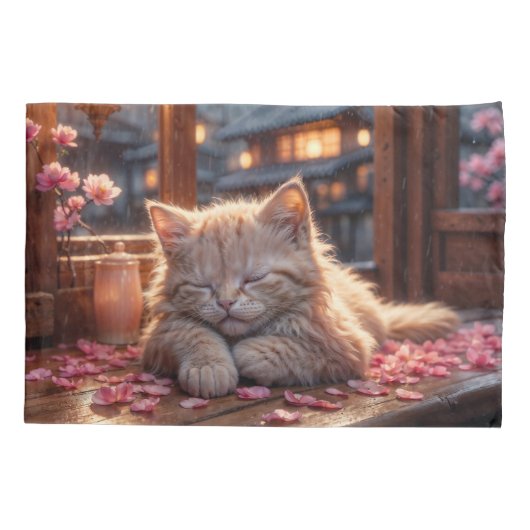 De tijd van Cherry Blossom Kussensloop (Achterkant-Links)