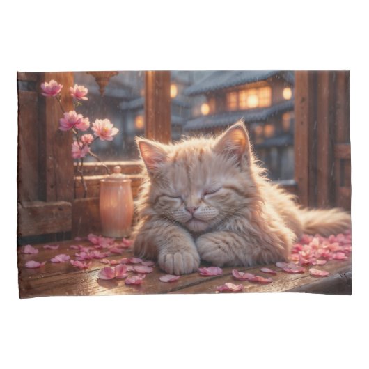 De tijd van Cherry Blossom Kussensloop (Voorkant-Rechts)