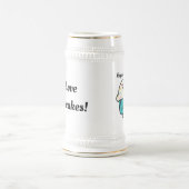 De Tijd van Cupcake met bestrooit zoet Bierpul (Center)