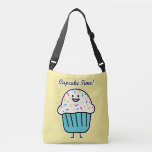 De Tijd van Cupcake met bestrooit zoet Crossbody Tas