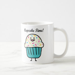 De Tijd van Cupcake met bestrooit zoet Koffiemok