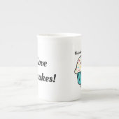 De Tijd van Cupcake met bestrooit zoet Porselein Kop (Voorkant)