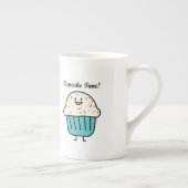De Tijd van Cupcake met bestrooit zoet Porselein Kop (Rechts)