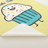 De Tijd van Cupcake met bestrooit zoet Sherpa Deken (3/4)