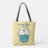 De Tijd van Cupcake met bestrooit zoet Tote Bag (Achterkant)