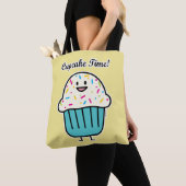 De Tijd van Cupcake met bestrooit zoet Tote Bag (Dichtbij)