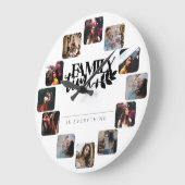 De tijd van de familie is alles gepersonaliseerd f grote klok (Hoek)