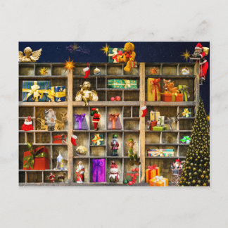 de tijd van de Kerstmisvreugde Feestdagenkaart