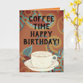 DE TIJD VAN DE KOFFIE KAART (Gele Bloem)