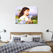 De tijd van de Lilacs door Sophie Anderson Canvas Afdruk (Insitu (Slaapkamer))