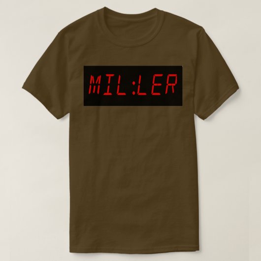 De tijd van de Miller T-shirt (Design voorkant)