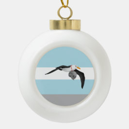 De tijd van de oude zeeman Albatros Keramische Bal Ornament