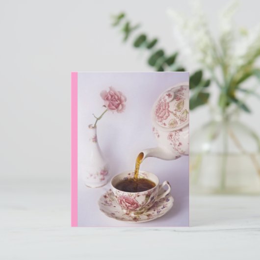 De Tijd van de thee Briefkaart (Staand voorkant)