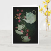 De Tijd van de thee Kaart (Gele Bloem)