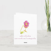 De Tijd van de Thee van de Stapel van het Bedankkaart (Achterkant)