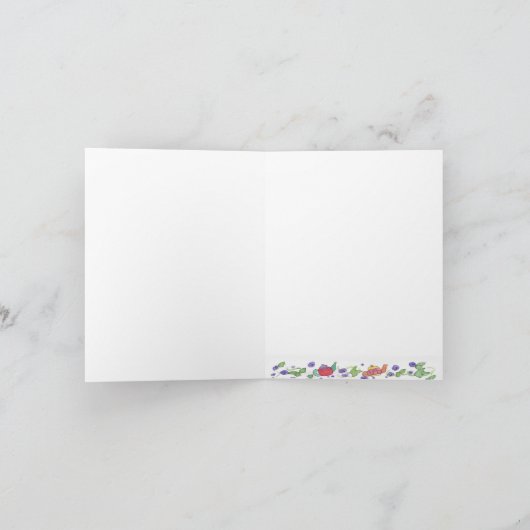 De Tijd van de Thee van de Stapel van het Bedankkaart (Binnen)