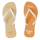 De Tijd van de Zomer Genoemde Tijd Teenslippers (Voetbed)