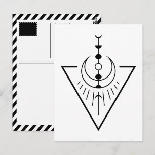 de tijd van de zon in de zon briefkaart