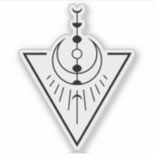 de tijd van de zon in de zon sticker (Voorkant)