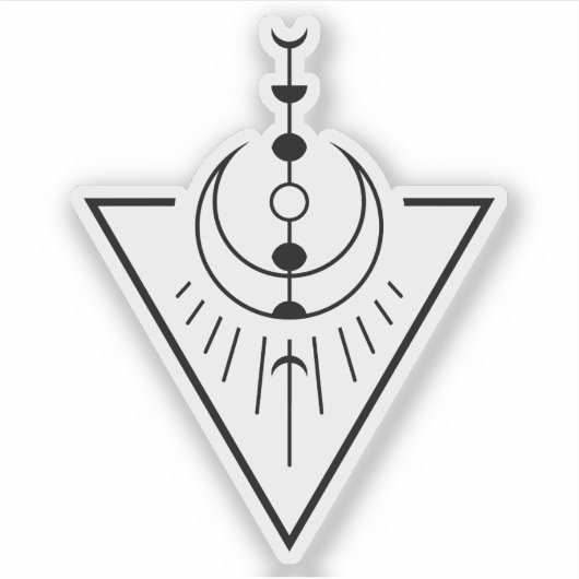 de tijd van de zon in de zon sticker (Voorkant)