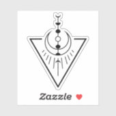 de tijd van de zon in de zon sticker (Vel)