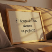 De Tijd van God is Altijd Perfect Poster