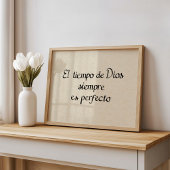 De Tijd van God is Altijd Perfect Poster