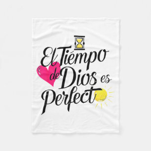 De Tijd Van God Is Perfect Christelijke Zin Fleece Deken