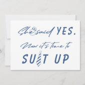 De tijd van Groomsman om het grappige manuscriptvo Kaart (Voorkant)