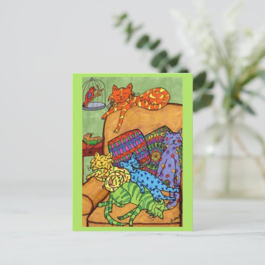 De Tijd van het dutje Briefkaart (Staand voorkant)