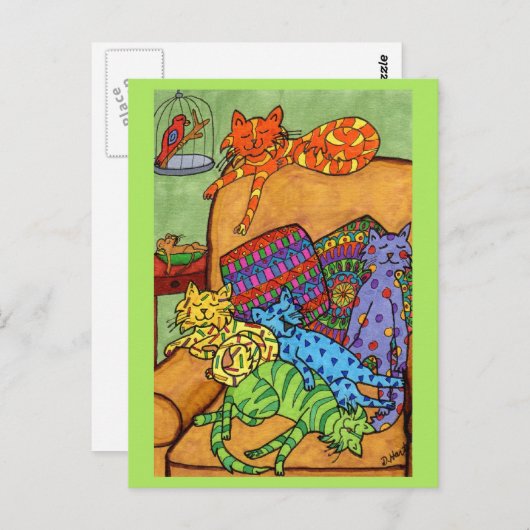 De Tijd van het dutje Briefkaart (Voorkant / Achterkant)