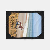 De tijd van het strand fleece deken (Voorkant (Horizontaal))