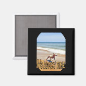 De tijd van het strand magneet (Voorkant / Achterkant)