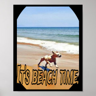De tijd van het strand poster