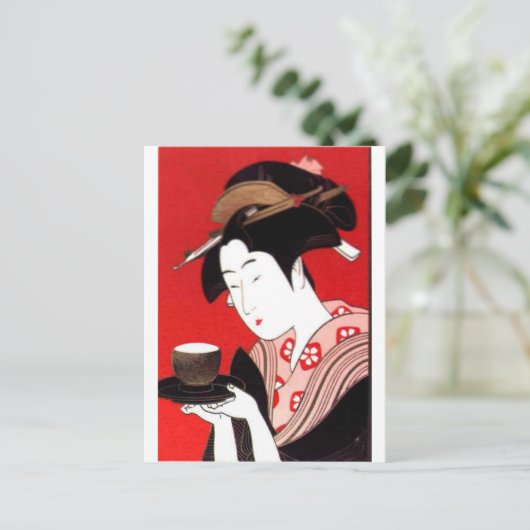 De tijd van het theater heeft een mooie dag en een briefkaart (Staand voorkant)