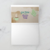 De Tijd van het thee is de Beste Tijd Leeg Kaart v (Binnen)