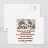 De tijd van het Wonderland komt door een blik op g Briefkaart (Voorkant / Achterkant)