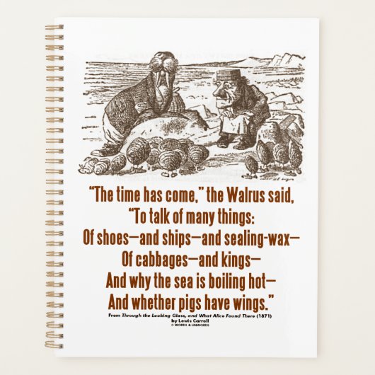 De tijd van het Wonderland komt door een blik op g Planner (Voorkant)