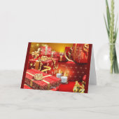 De Tijd van Kerstmis Feestdagen Kaart (Achterkant)