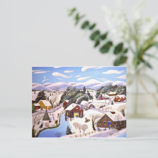 De Tijd van Kerstmis Feestdagenkaart (Staand voorkant)