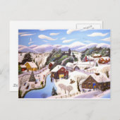 De Tijd van Kerstmis Feestdagenkaart (Voorkant / Achterkant)