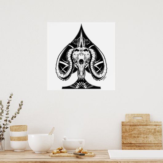 De tijd van schoppen poster (Keuken)