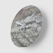 De tijd verandert iedereen ronde klok (Hoek)