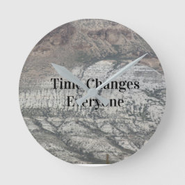 De tijd verandert iedereen ronde klok