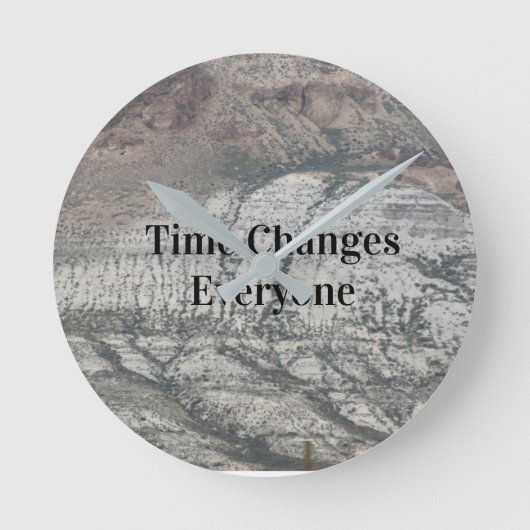De tijd verandert iedereen ronde klok (Voorkant)