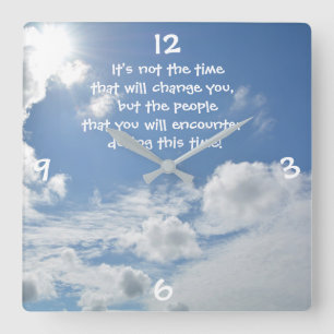 De tijd... vierkante klok